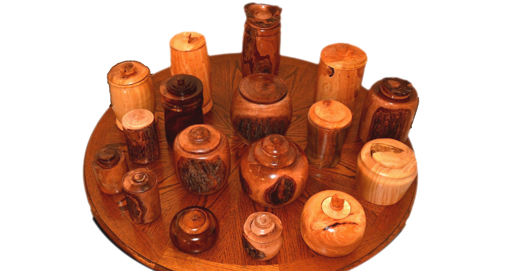 Woodturned Urns